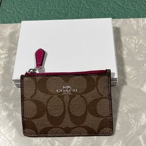 Small Coach card ID wallet